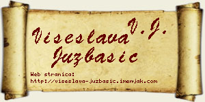 Višeslava Juzbašić vizit kartica